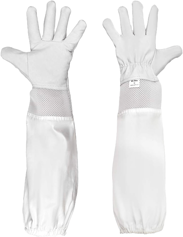 Goatskin Leather Beekeeping Gloves - Bitterroot Buzz Bees