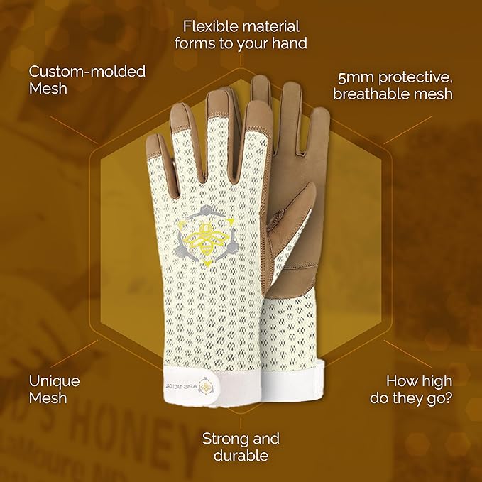 PIGSKIN Apis Tactical Heavy Duty Beekeeping Gloves - Bitterroot Buzz Bees