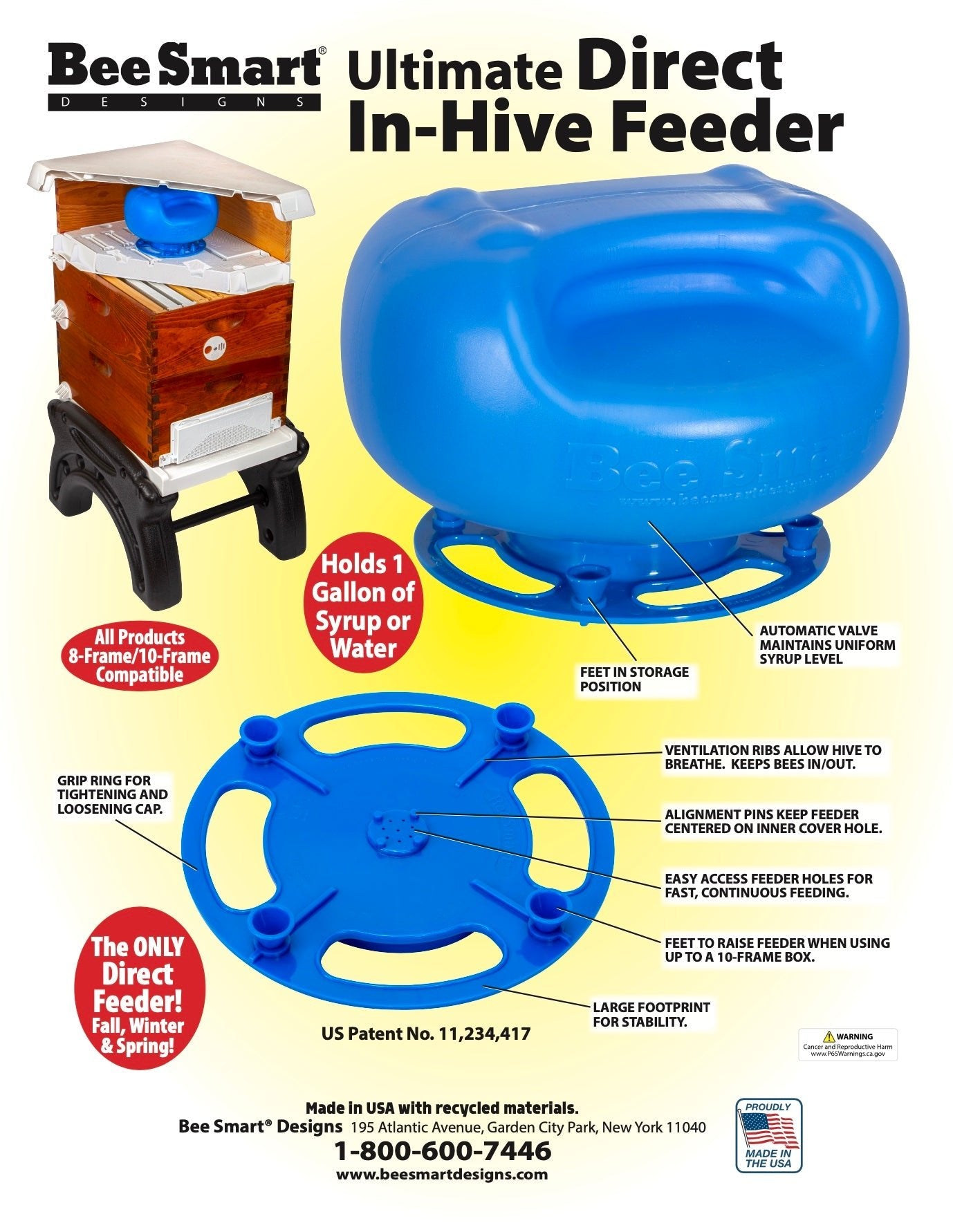 The Ultimate 3 - Season Direct Feeder - Bitterroot Buzz Bees