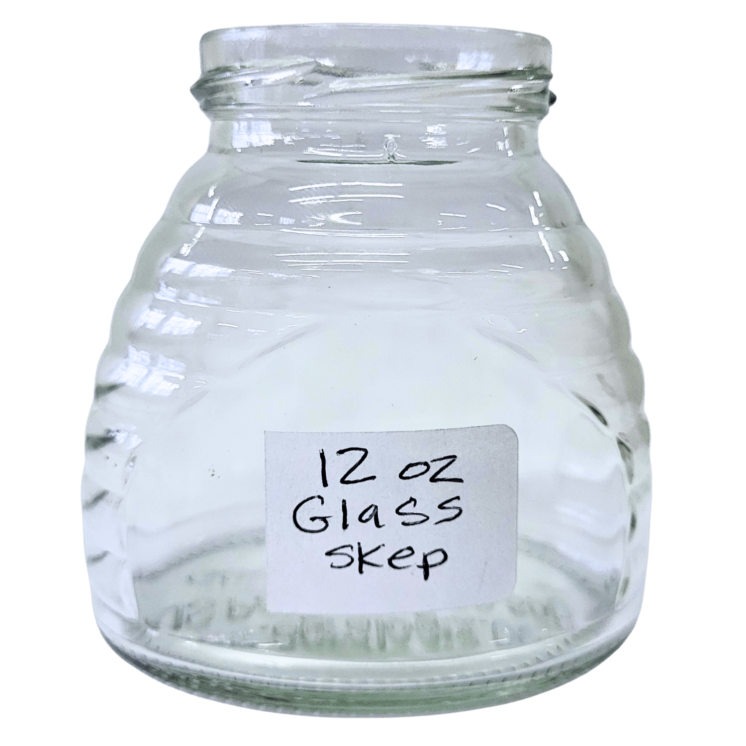 12 oz Glass Skep Jars - Bitterroot Buzz Bees