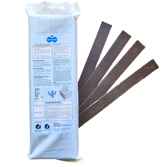 Oxalic acid strips for varroa mites