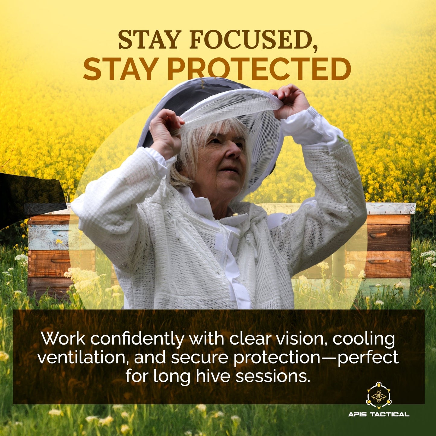 Apis Tactical Beekeeping Round Hood - Bitterroot Buzz Bees