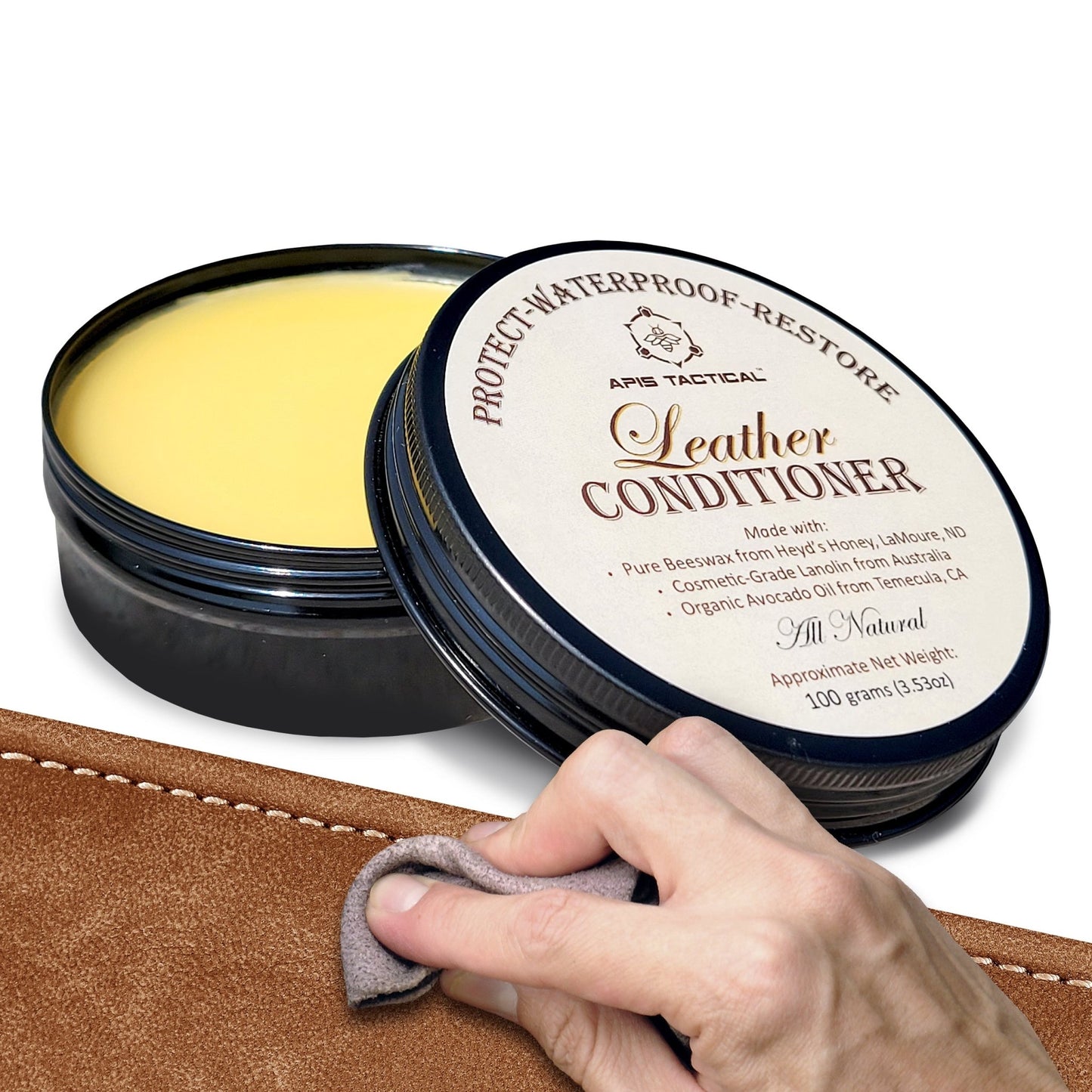 Apis Tactical Leather Conditioner - Bitterroot Buzz Bees