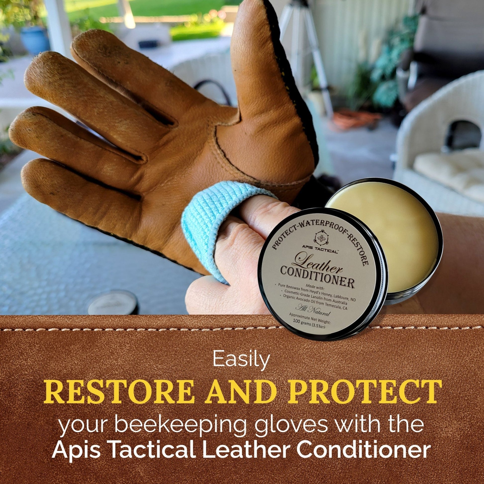 Apis Tactical Leather Conditioner - Bitterroot Buzz Bees