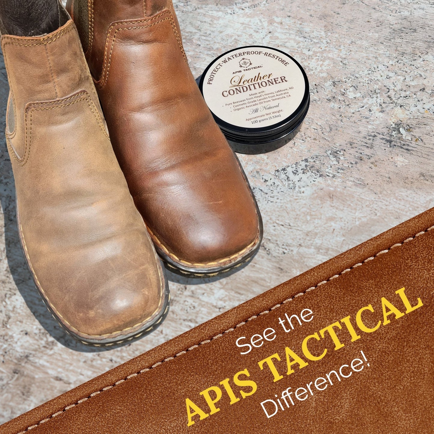 Apis Tactical Leather Conditioner - Bitterroot Buzz Bees
