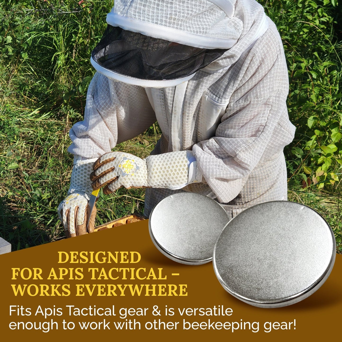 Apis Tactical - Neodymium Magnet Accessory Kit - N52 Small, Circular Magnetic Discs - Strong Magnets 6 Pack - Bitterroot Buzz Bees