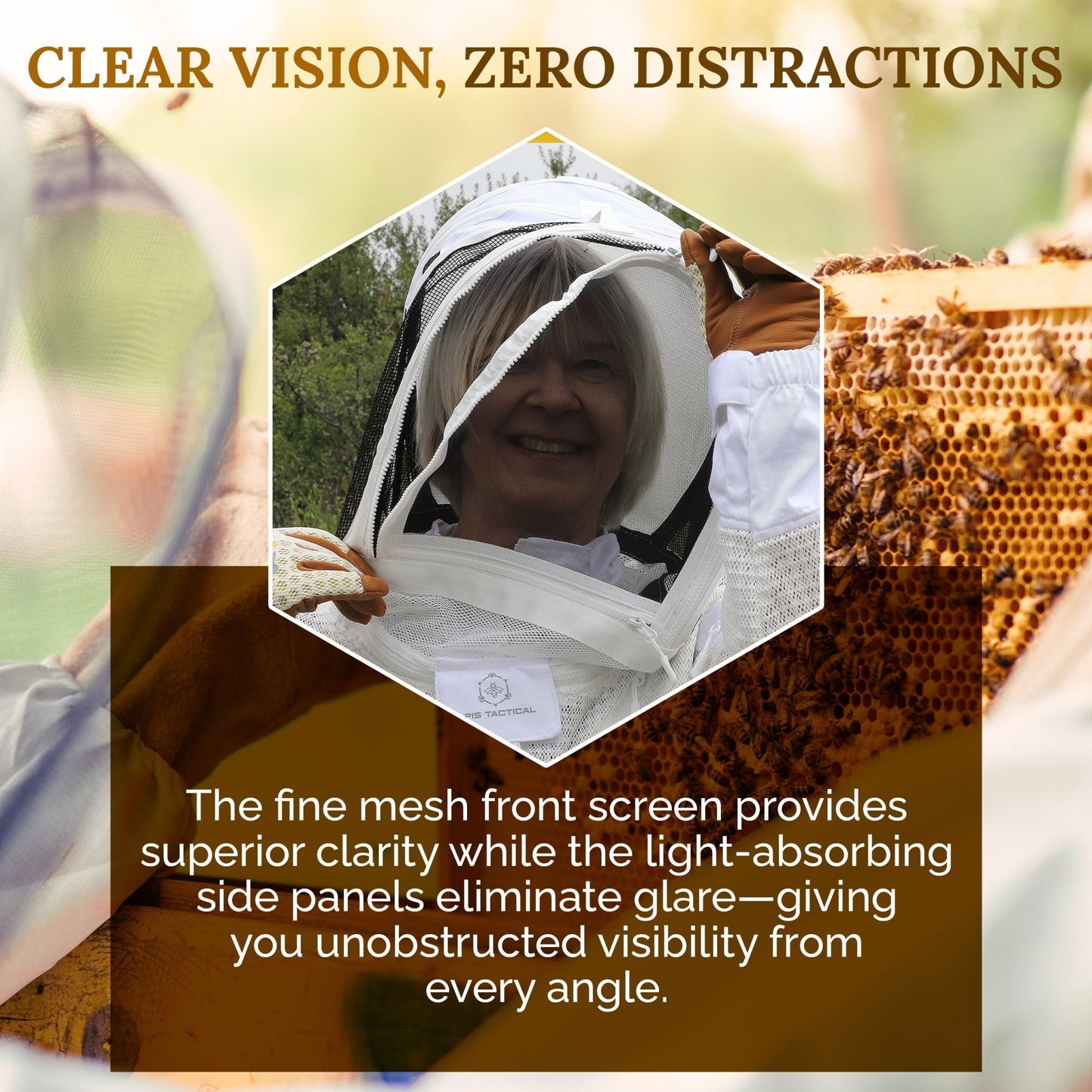 Apis Tactical PRO Beekeeping Fencing Veil - Bitterroot Buzz Bees