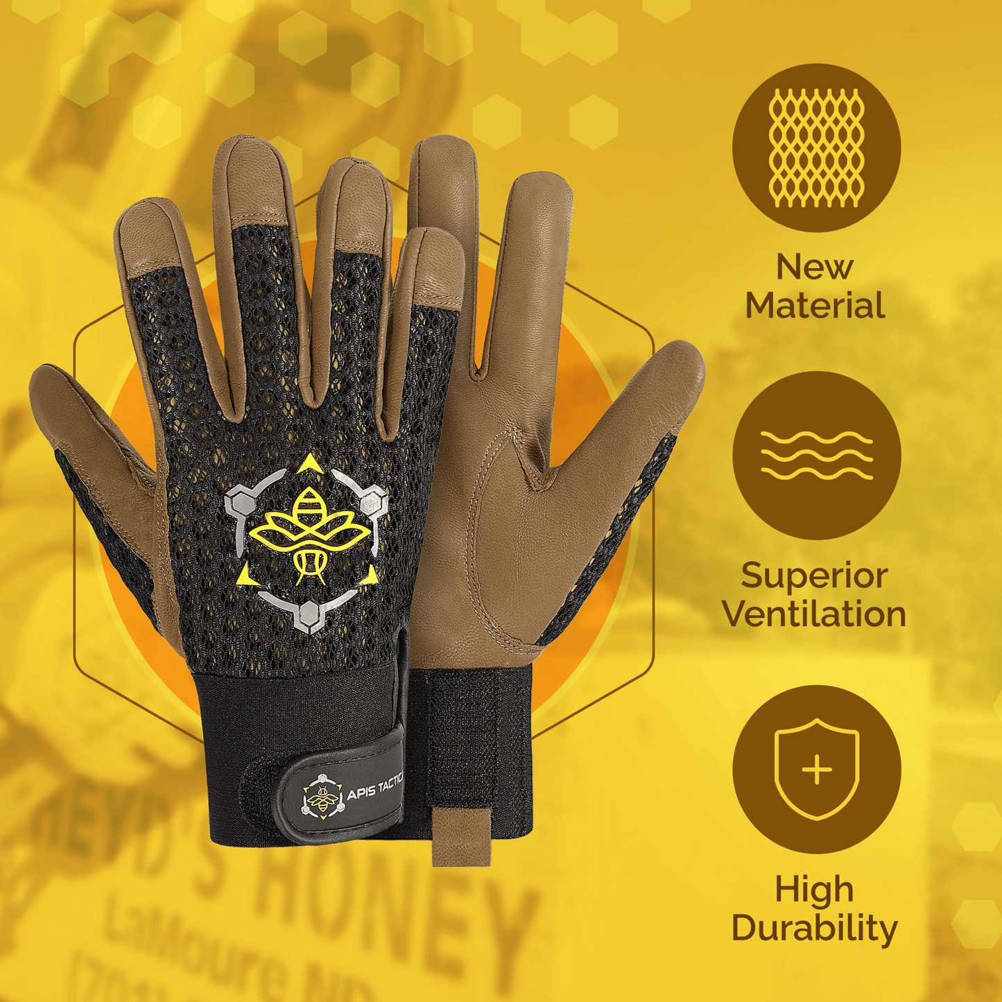 Apis Tactical PRO Beekeeping Gloves - Bitterroot Buzz Bees