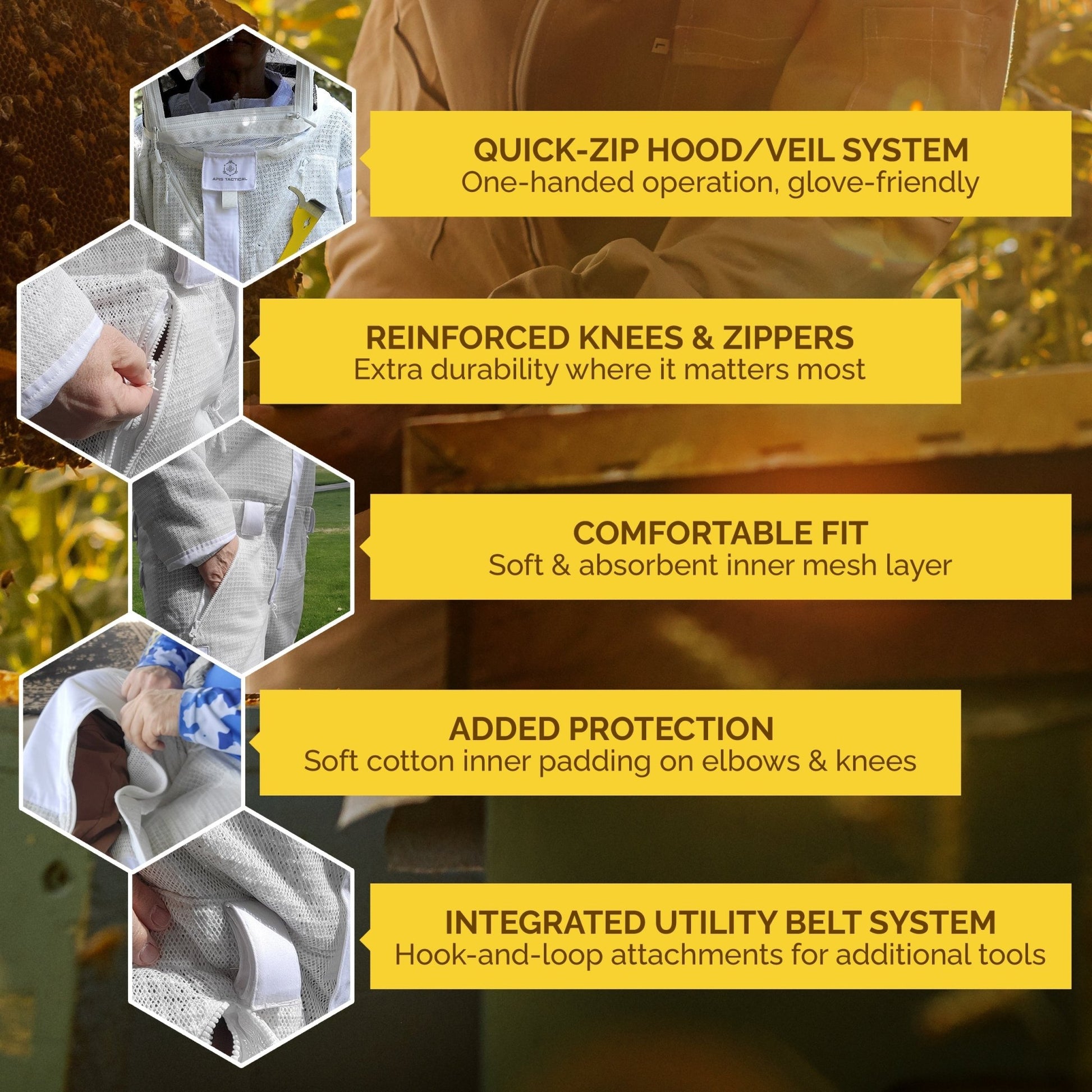 Apis Tactical PRO Full - Length Beekeeping Suit - Bitterroot Buzz Bees