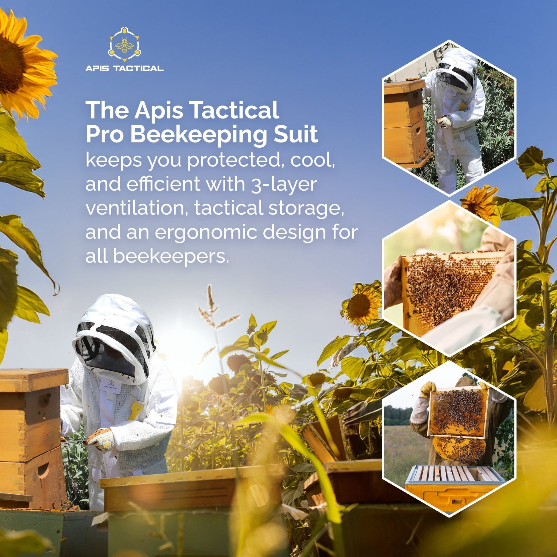 Apis Tactical PRO Full - Length Beekeeping Suit - Bitterroot Buzz Bees