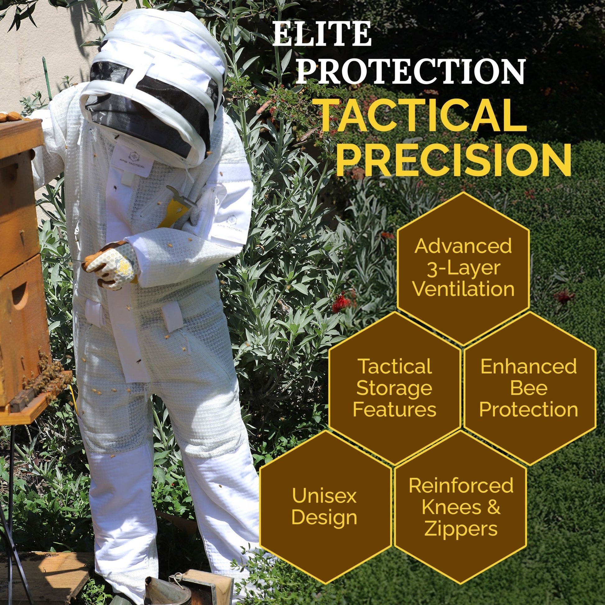 Apis Tactical PRO Full - Length Beekeeping Suit - Bitterroot Buzz Bees