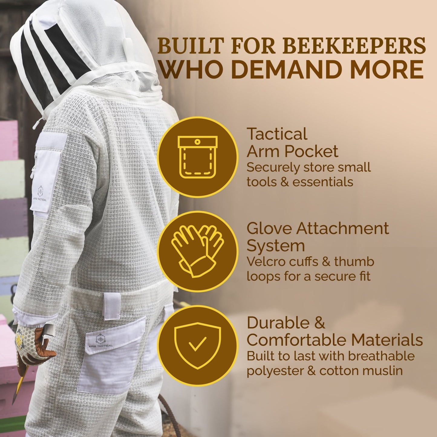 Apis Tactical PRO Full - Length Beekeeping Suit - Bitterroot Buzz Bees