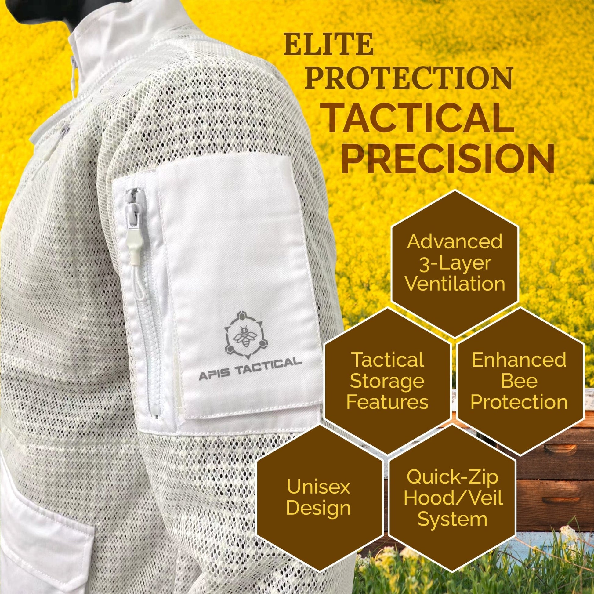Apis Tactical PRO Ventilated Beekeeping Jacket - Bitterroot Buzz Bees