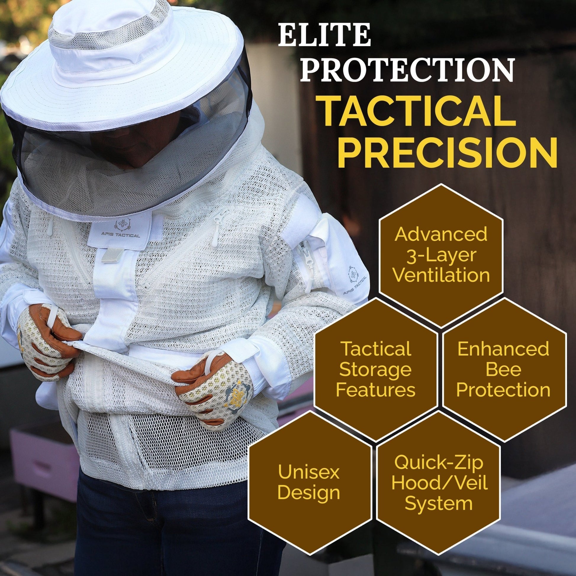 Apis Tactical PRO Ventilated Beekeeping Jacket - Bitterroot Buzz Bees