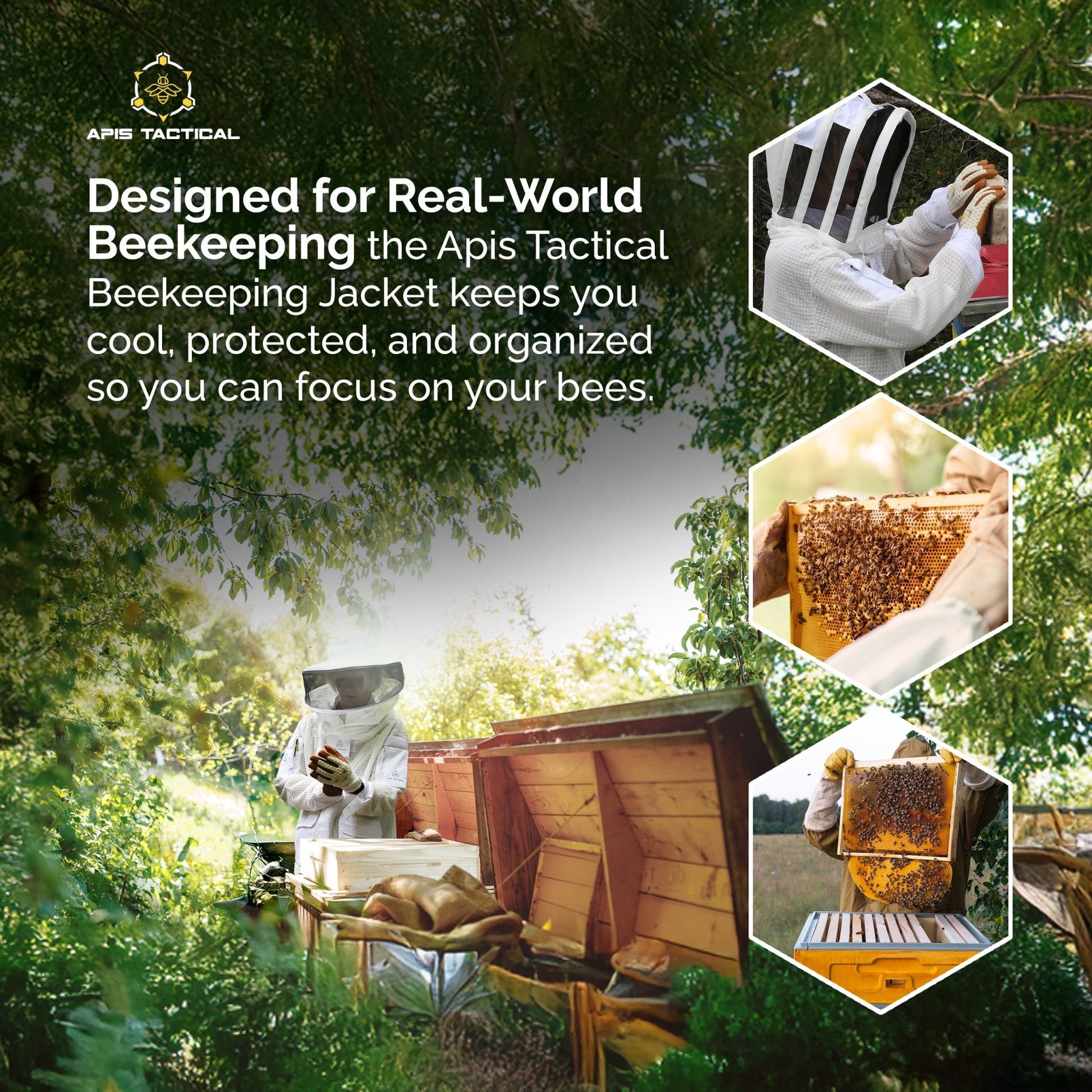 Apis Tactical PRO Ventilated Beekeeping Jacket - Bitterroot Buzz Bees