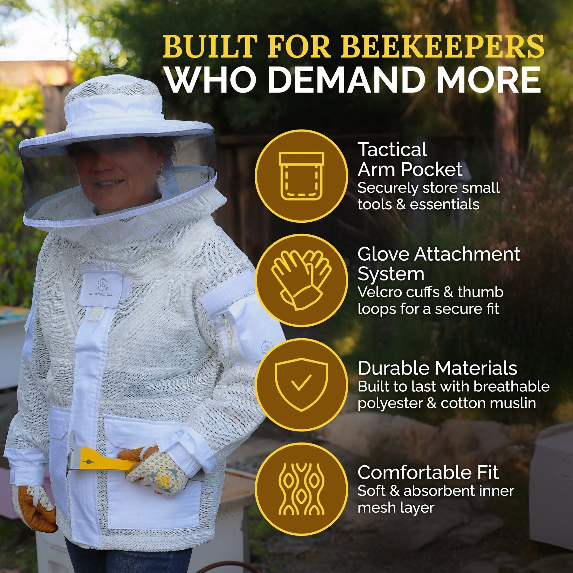 Apis Tactical PRO Ventilated Beekeeping Jacket - Bitterroot Buzz Bees