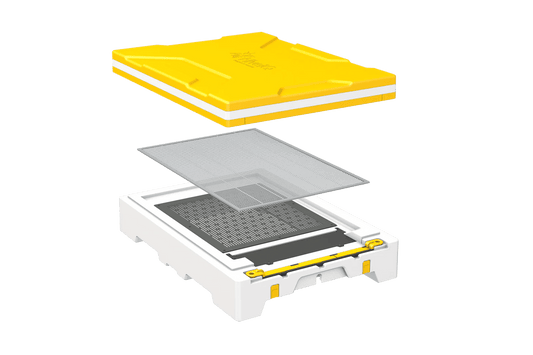 Hive Base & Lid Kit w/ Queen Excluder - Bitterroot Buzz Bees