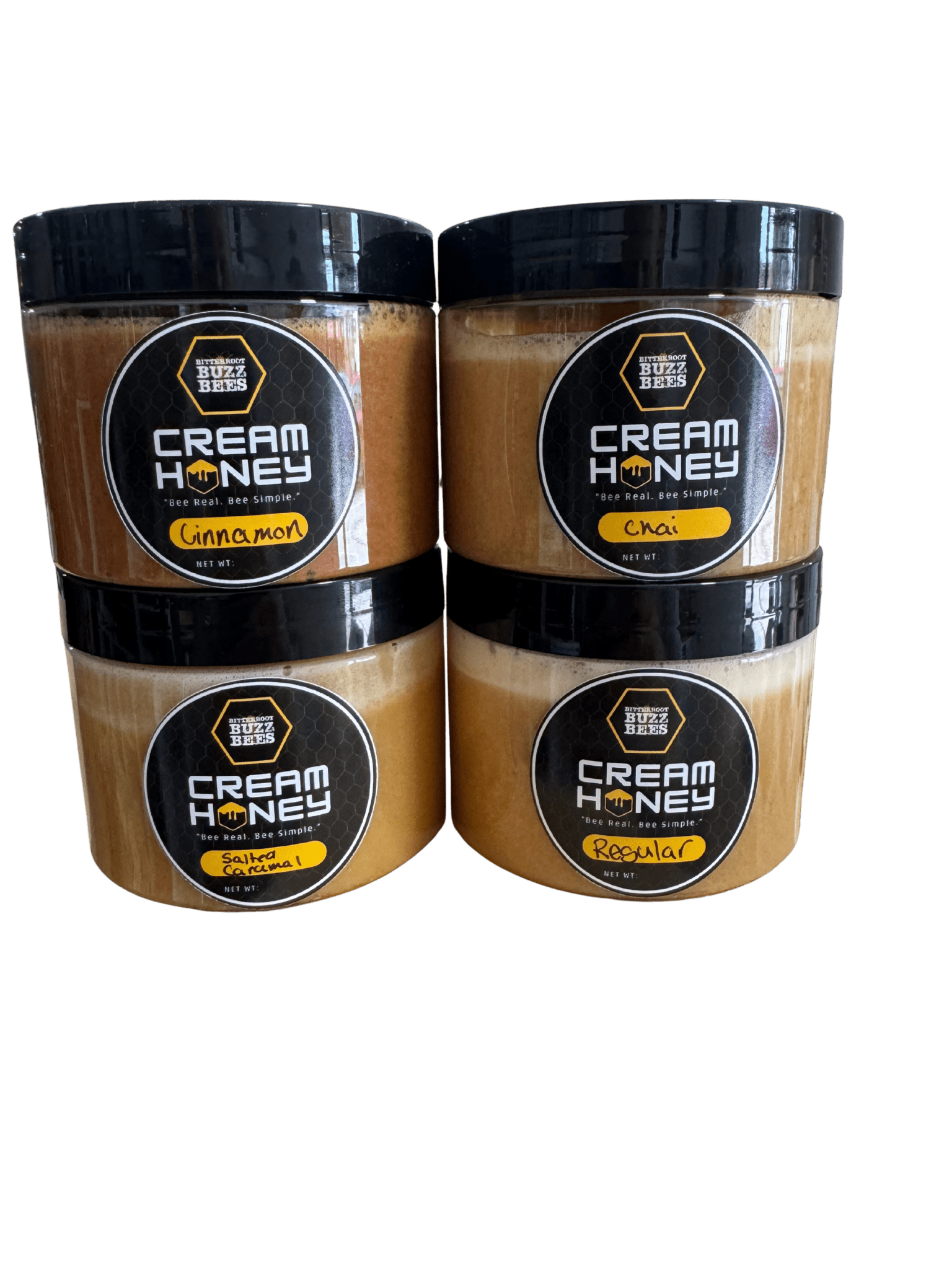 Honey Cream Bundle: 3 Jars of Sweetness - Bitterroot Buzz Bees