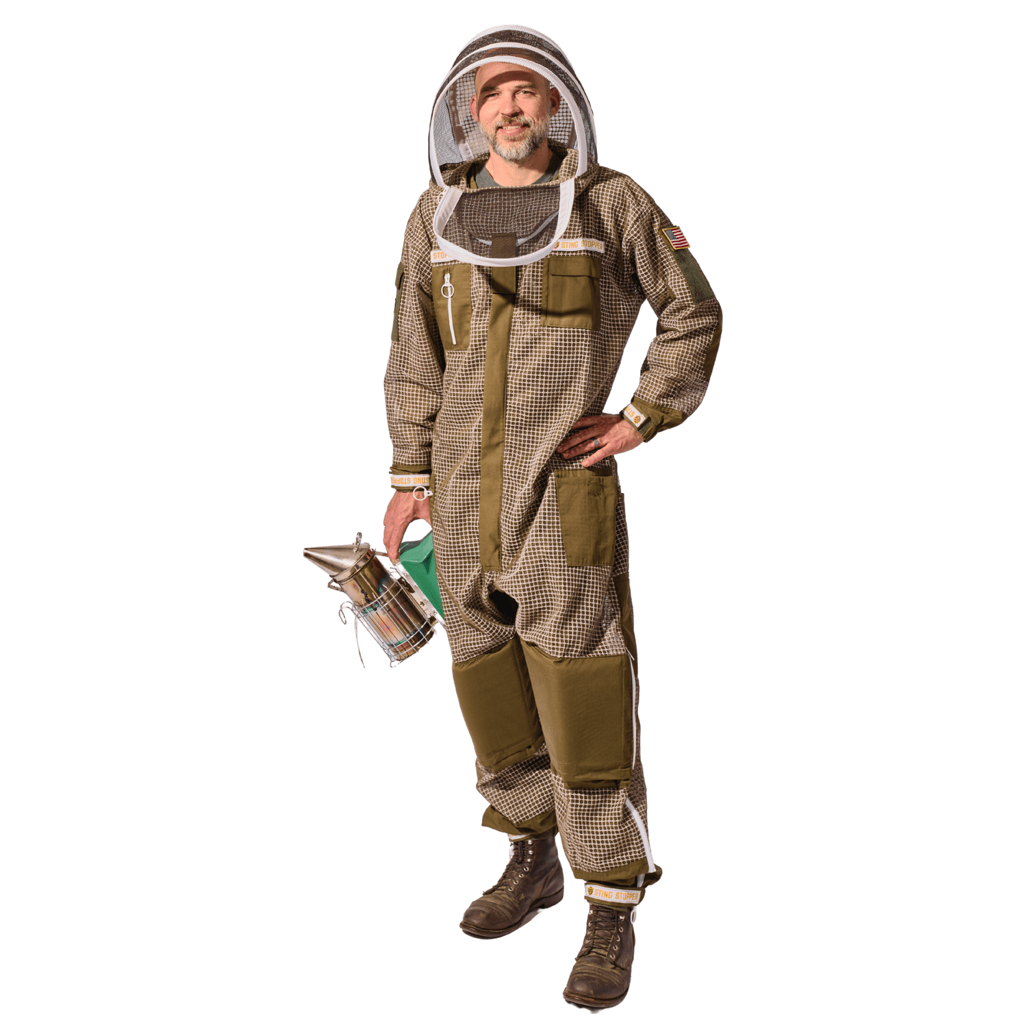 Professional Triple Layer Ventilated Full Beekeeping Suit - Bitterroot Buzz Bees