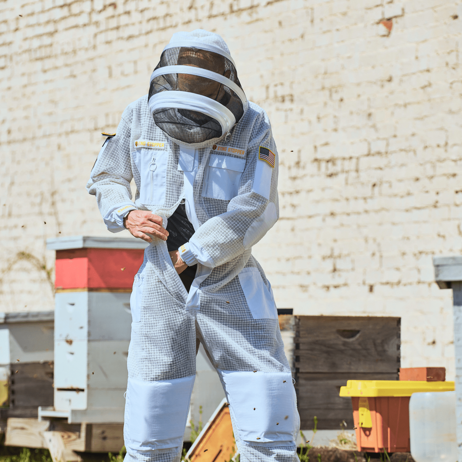 Professional Triple Layer Ventilated Full Beekeeping Suit - Bitterroot Buzz Bees