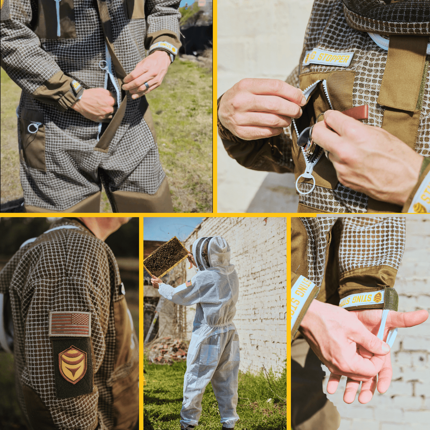 Professional Triple Layer Ventilated Full Beekeeping Suit - Bitterroot Buzz Bees