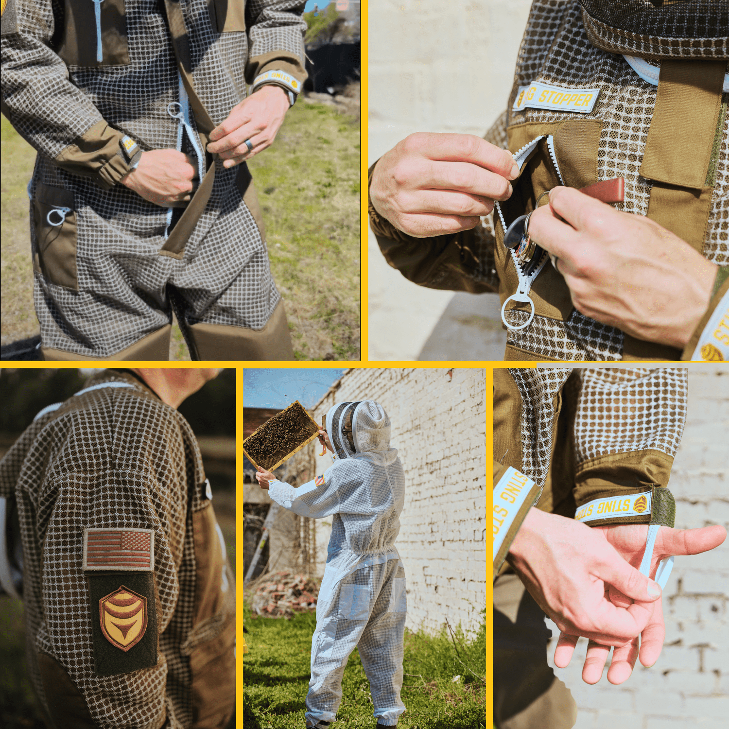 Professional Triple Layer Ventilated Full Beekeeping Suit - Bitterroot Buzz Bees