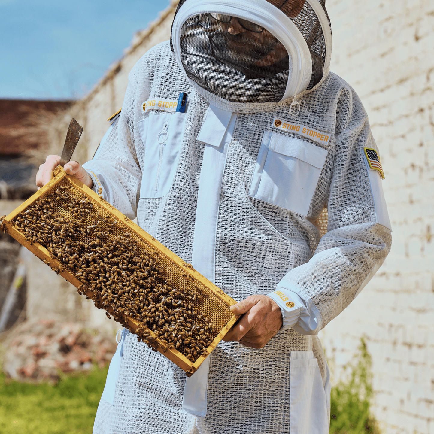 Professional Triple Layer Ventilated Full Beekeeping Suit - Bitterroot Buzz Bees