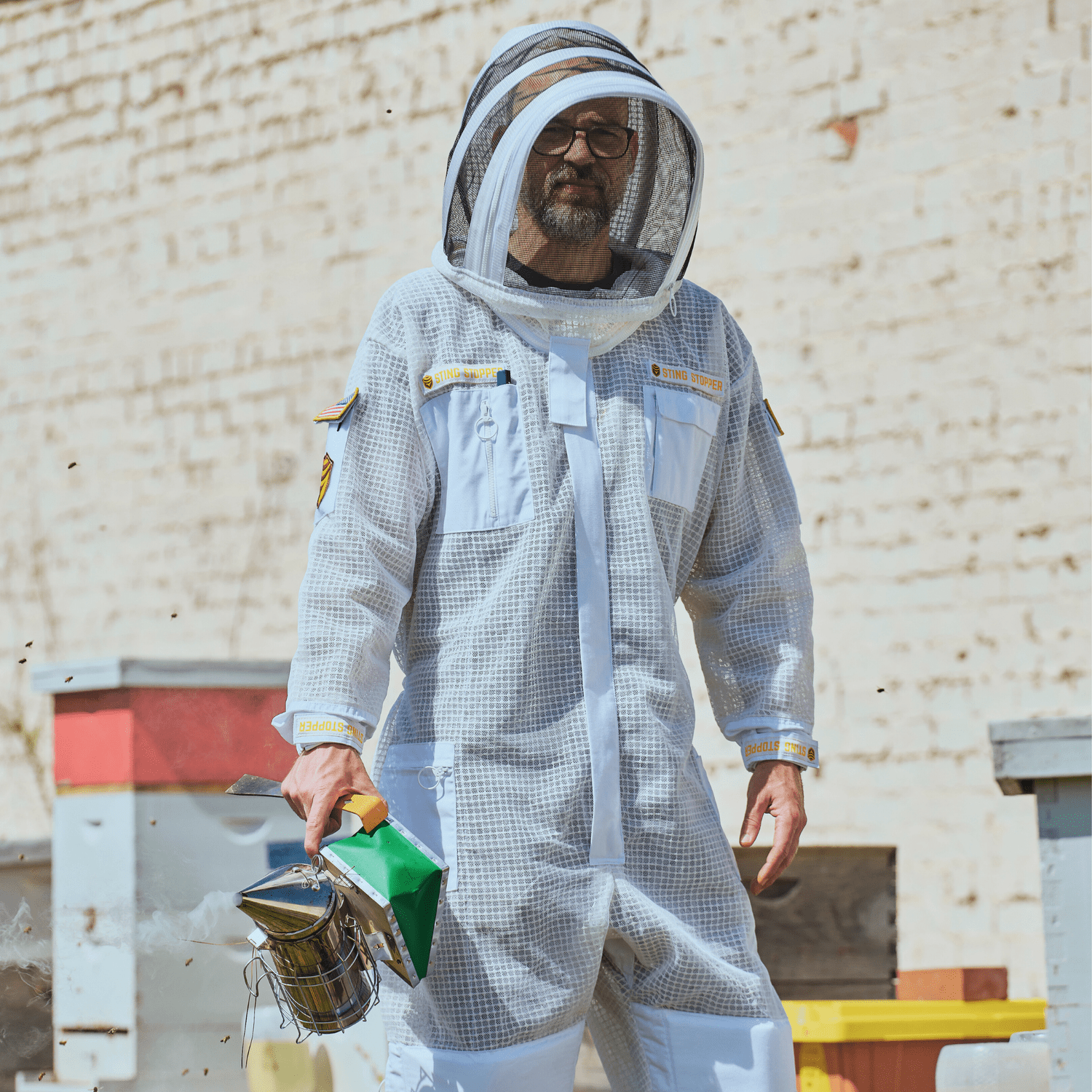 Professional Triple Layer Ventilated Full Beekeeping Suit - Bitterroot Buzz Bees