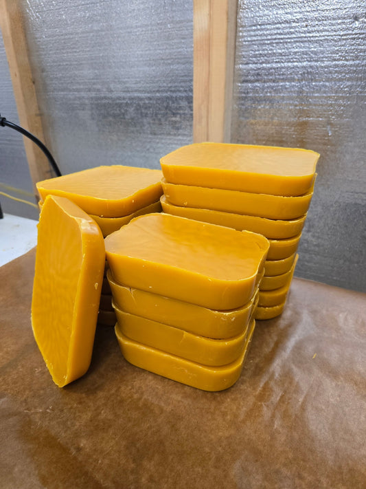 Pure Beeswax 1LB Blocks - 100% Natural - Bitterroot Buzz Bees