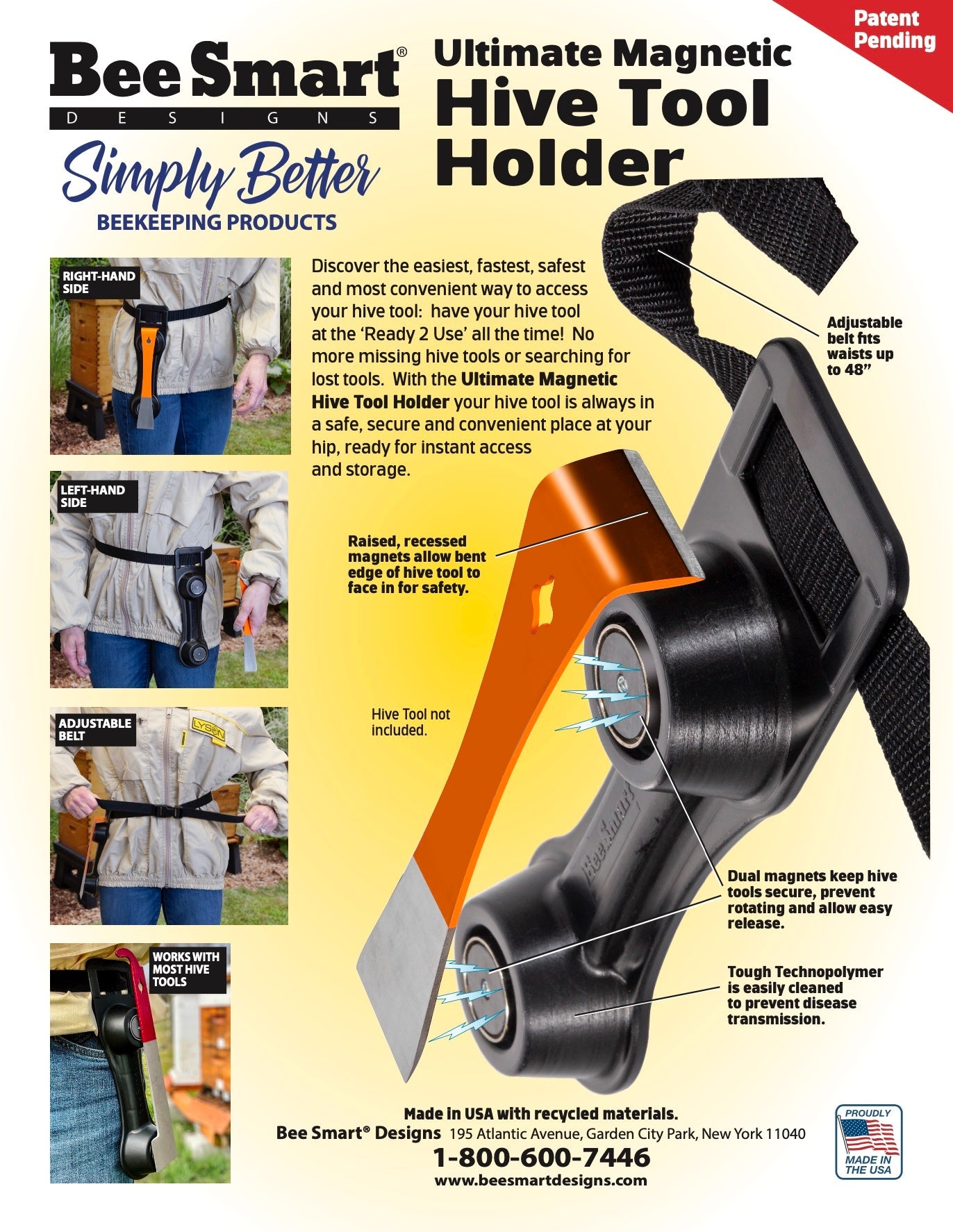 The Ultimate Magnetic Hive Tool Holder - Bitterroot Buzz Bees