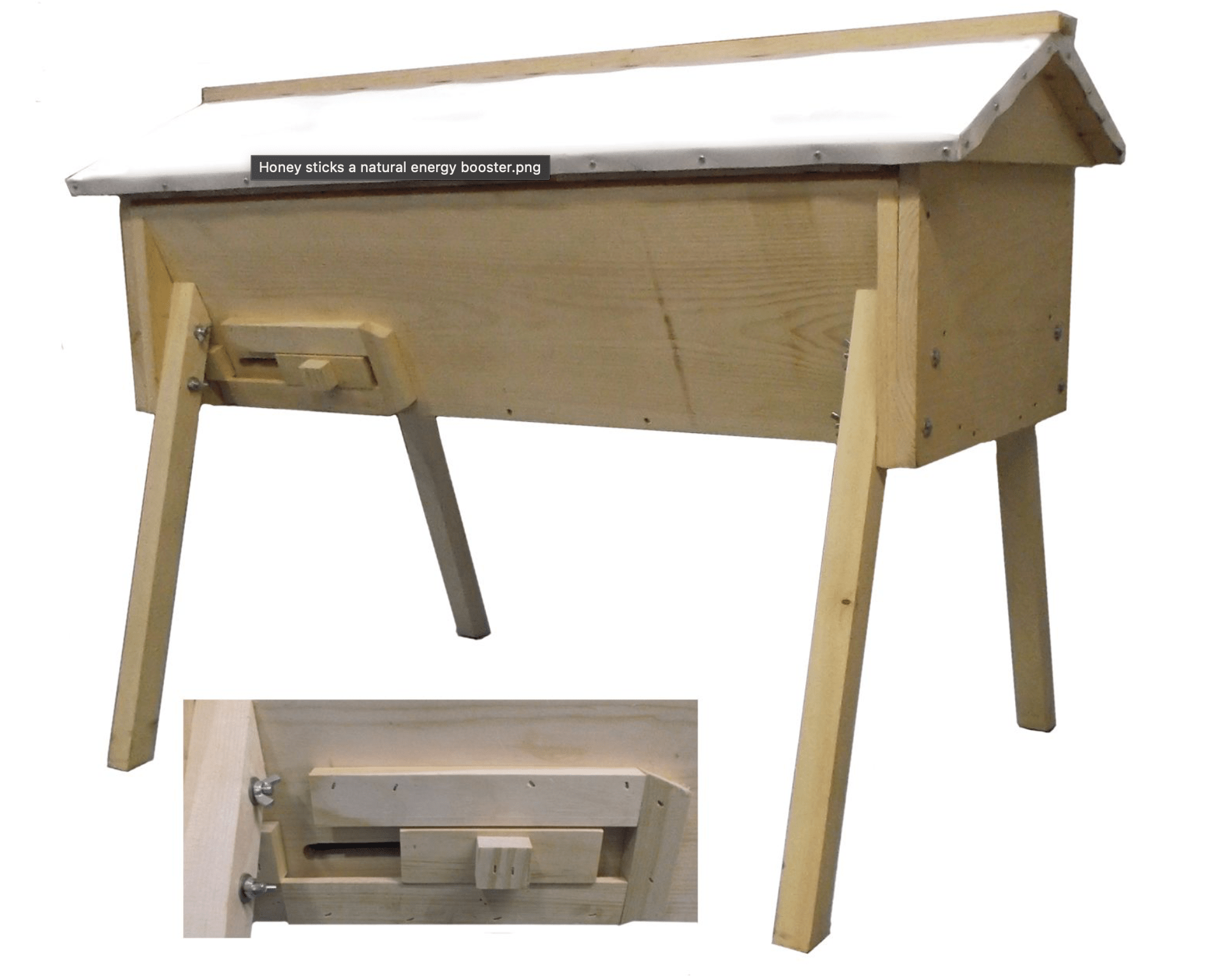 Top - Bar Hive with Metal Roof Select Assembled - Bitterroot Buzz Bees